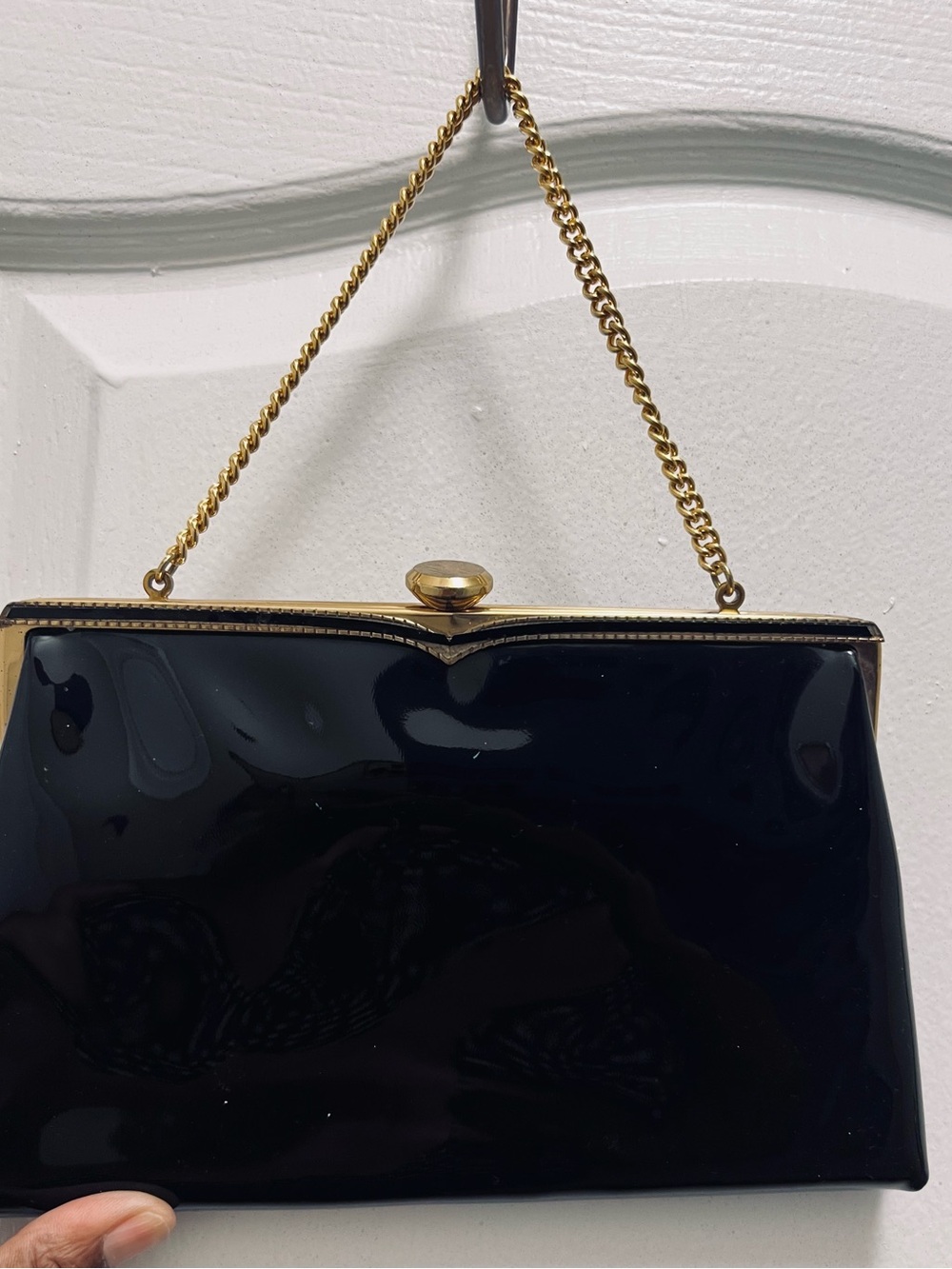 vVntage Coblentz Original black frame clutch